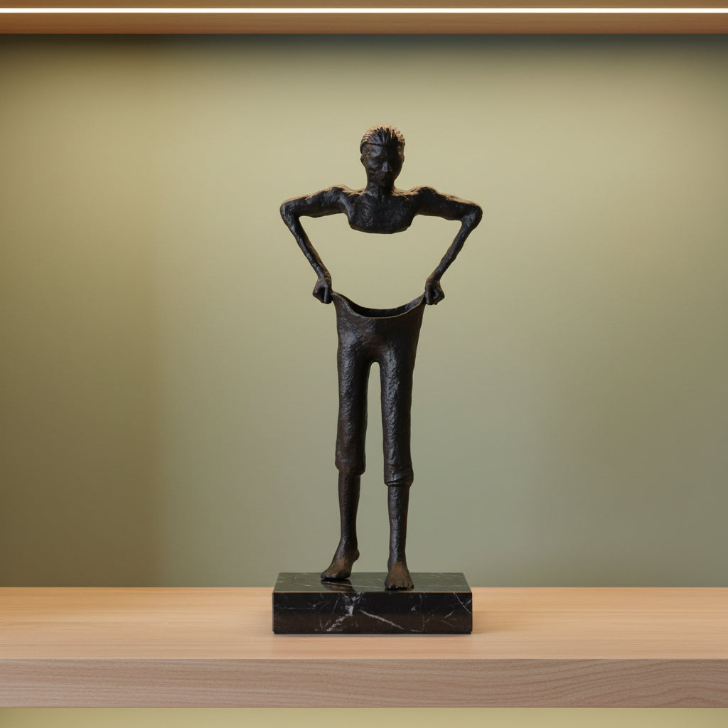 Men zinc with marble base