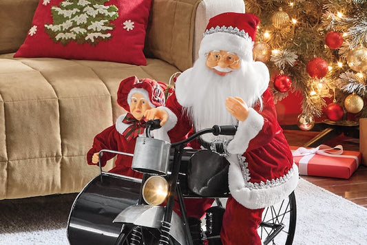 Santa on Motorcycle