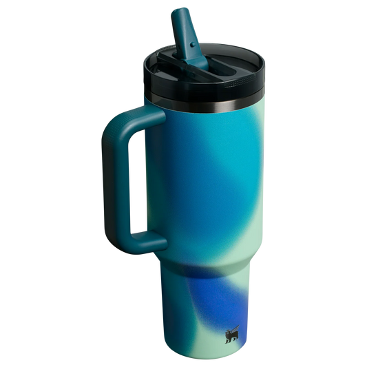 Stanley ProTour Flip Straw Tumbler – Coastal Teal Motion | 40OZ