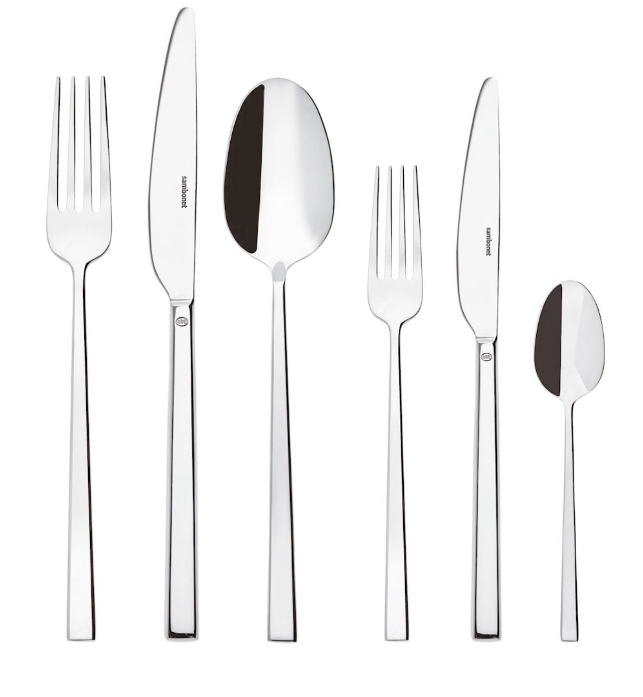 SAMBONET CUTLERY SET 36 PCS - ROCK S/STEEL