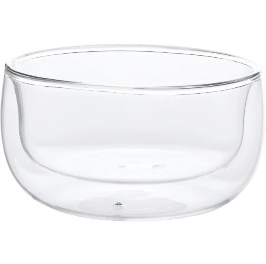 Glass bowl dessert bowl transparent heat insulation set of 6
