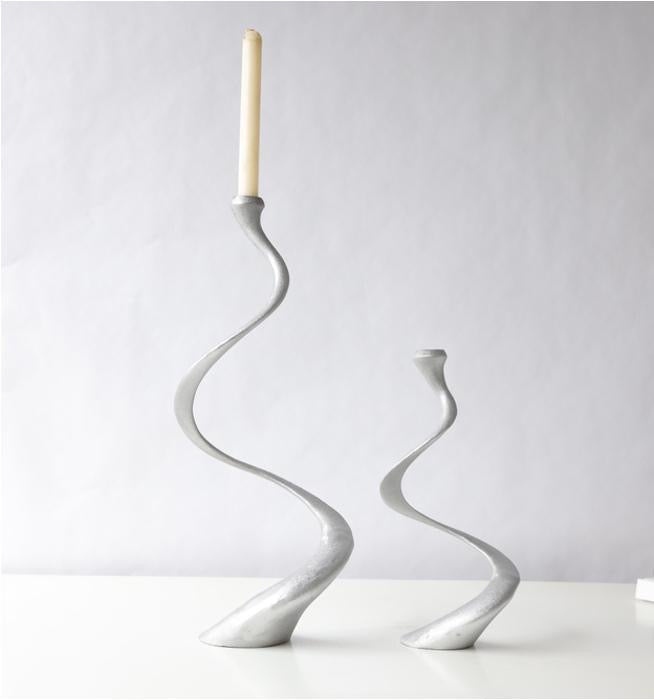 Zinc candle holder
