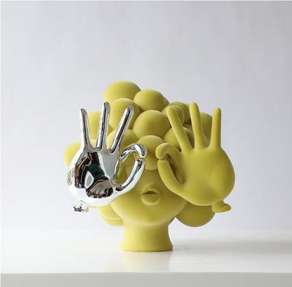 Abstract girl sculpture