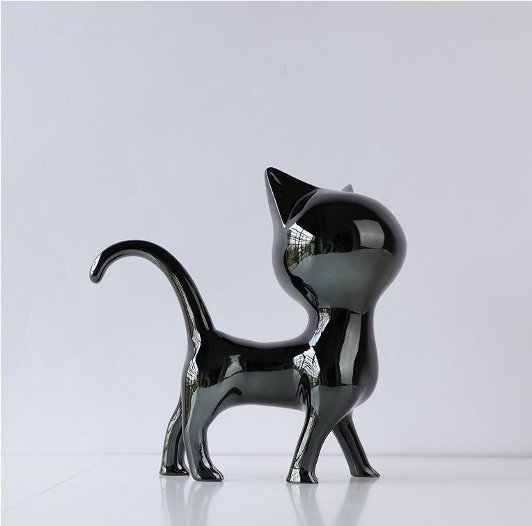 Resin Cat sculpture