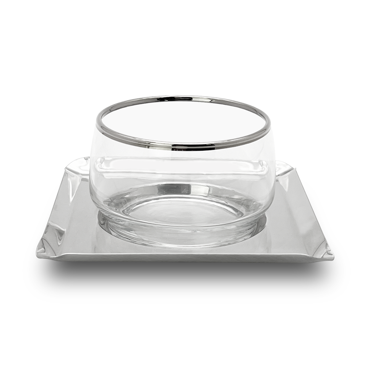 Elegant stainless steel cups – perfect for serving meghle , fruit and desserts in style!