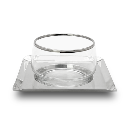 Elegant stainless steel cups – perfect for serving meghle , fruit and desserts in style!