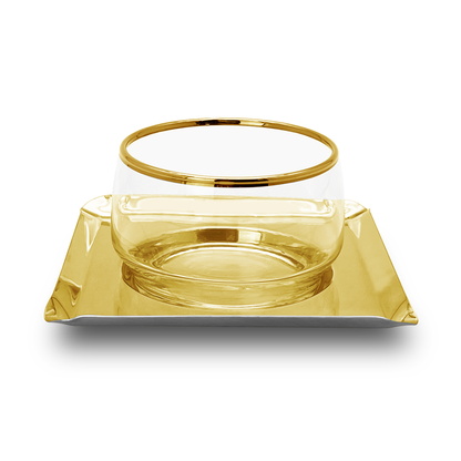 Elegant stainless steel cups – perfect for serving meghle , fruit and desserts in style!