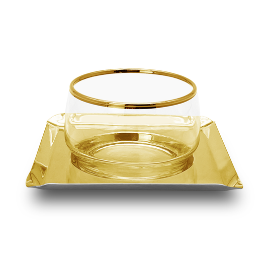 Elegant stainless steel cups – perfect for serving meghle , fruit and desserts in style!