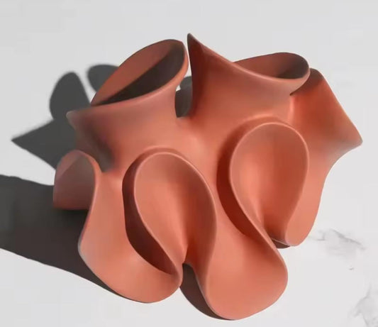 Modern terracotta statue