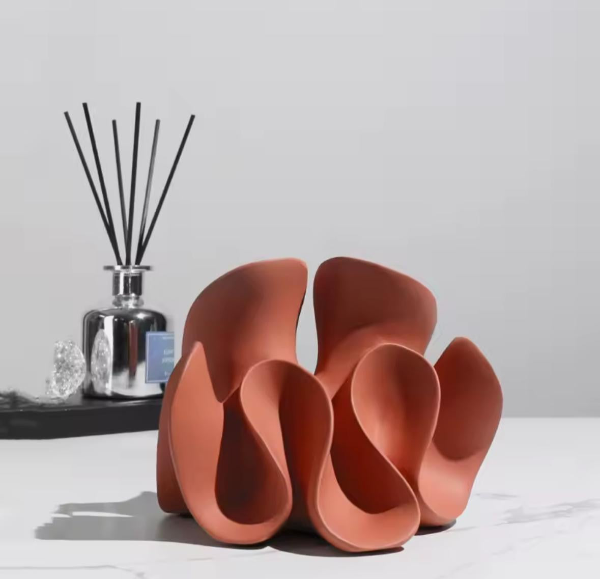 Modern terracotta statue