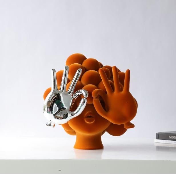 Abstract girl sculpture