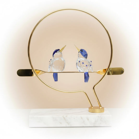 Crystal Birds with metal