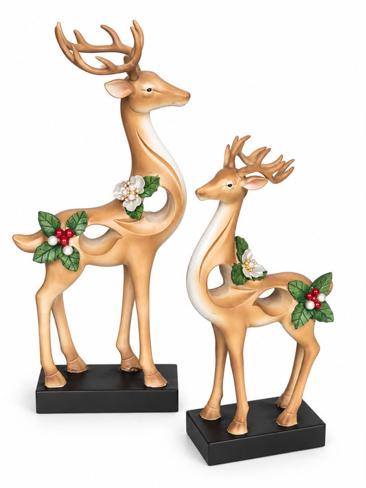 Christmas resin set of two
