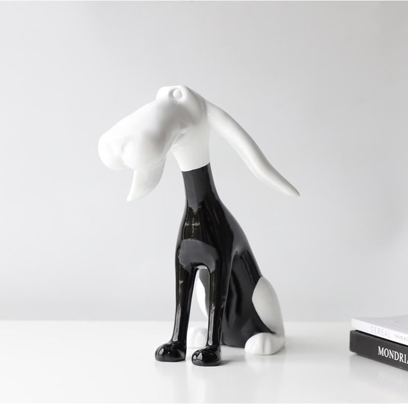 Modern dog sculpture