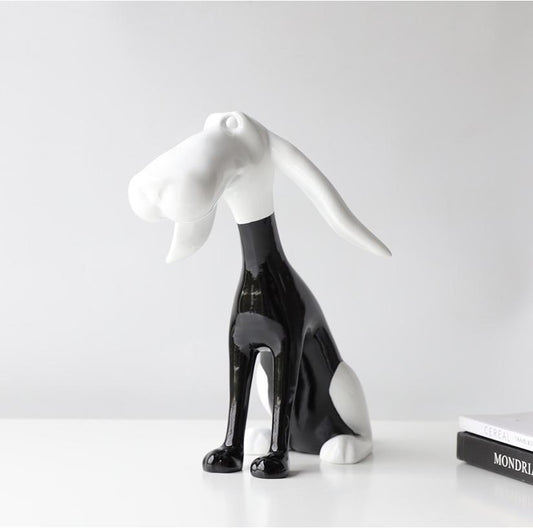 Modern dog sculpture