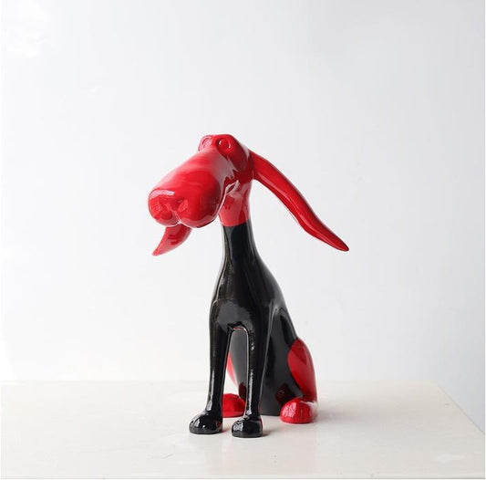 Modern dog sculpture