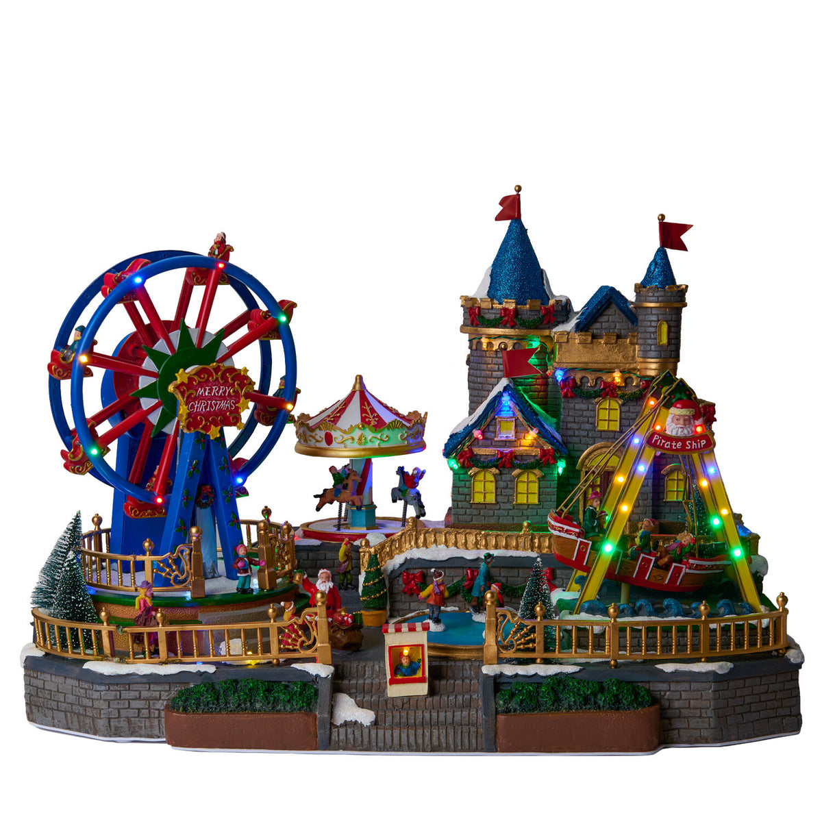 LED Christmas Fairground Model