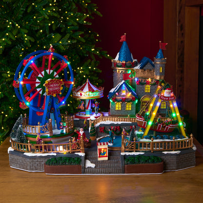LED Christmas Fairground Model
