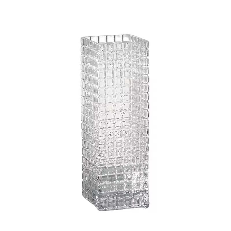 Luxury clear : amber/grey/transparent flower vase set of 2