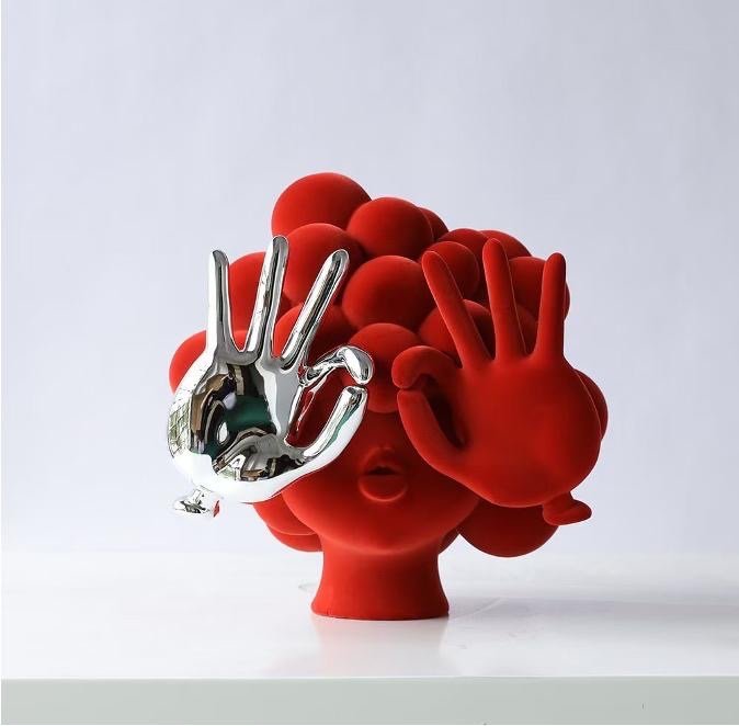 Abstract girl sculpture