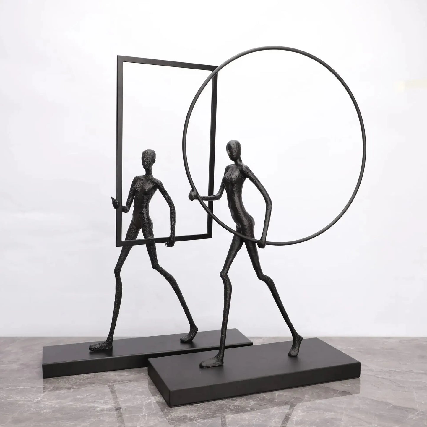 Walking On Marble Sculpture