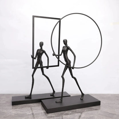Walking On Marble Sculpture