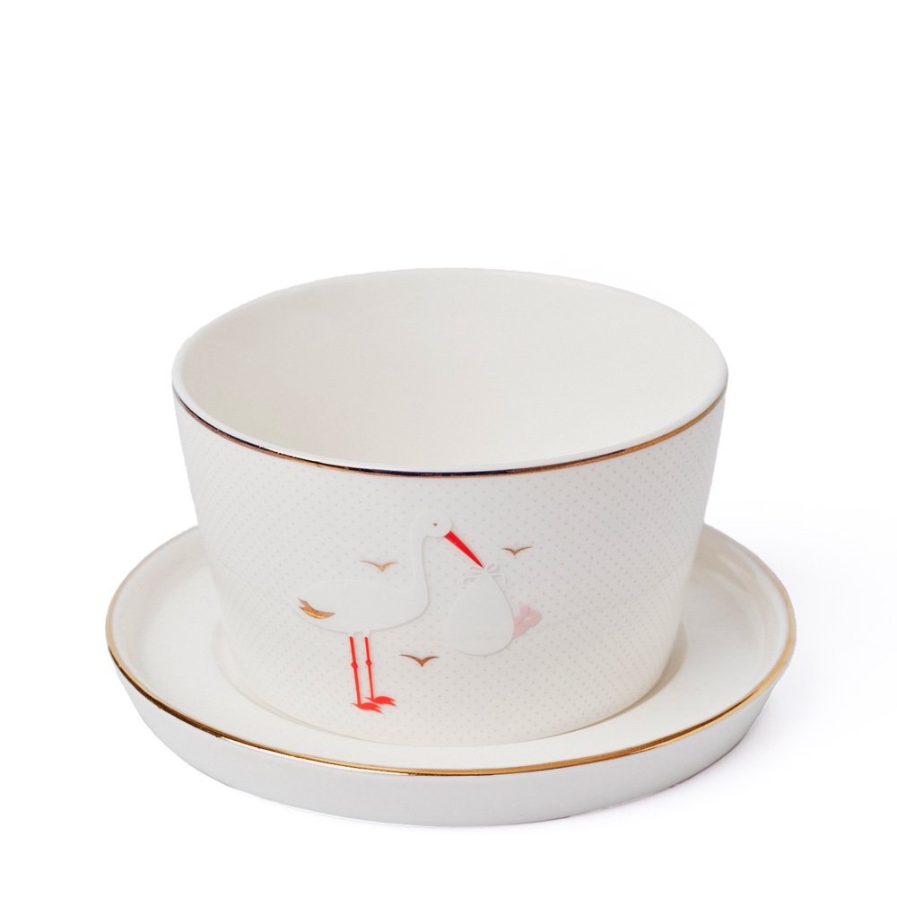 Baby Bowl ‘Stork’- Set Of 6