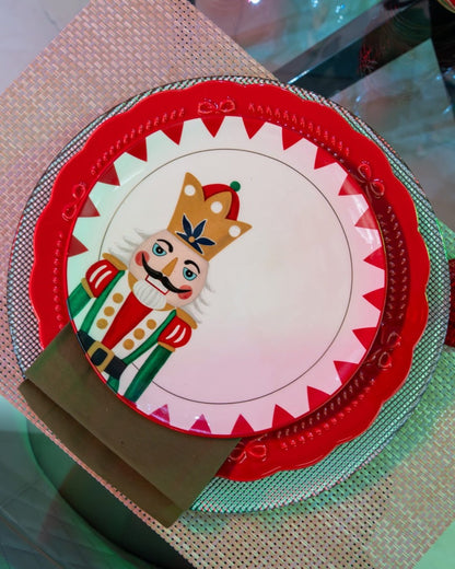 Christmas dessert plate