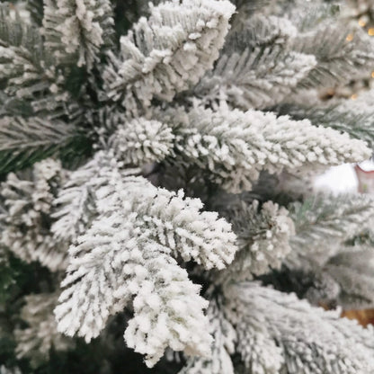 Flocking white Christmas tree