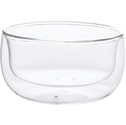 Glass bowl dessert bowl transparent heat insulation set of 6