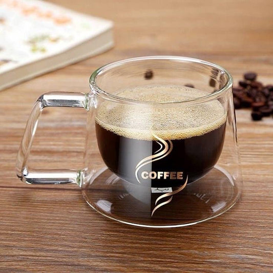 DOUBLE-LAYER HIGH BOROSILICATE COFFEE CUP