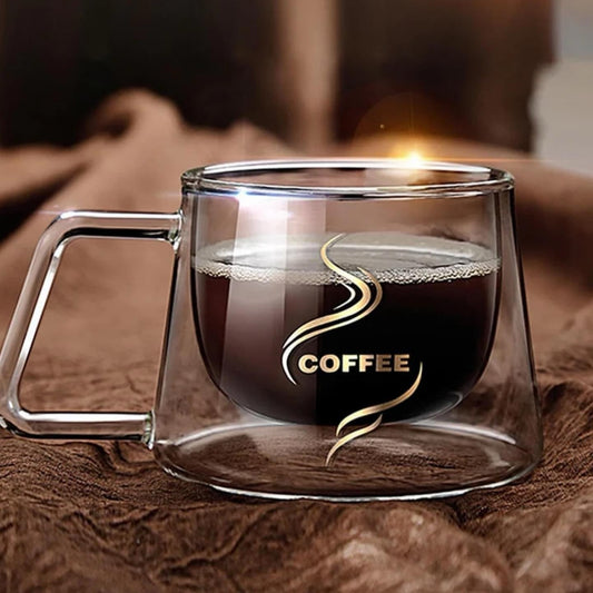 DOUBLE-LAYER HIGH BOROSILICATE COFFEE CUP