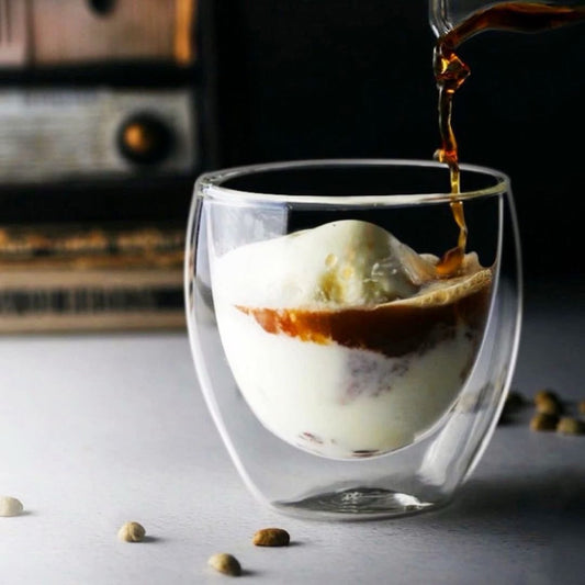 Ecooe Double Wall Glass Espresso Coffee Cups