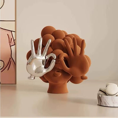 Abstract girl sculpture