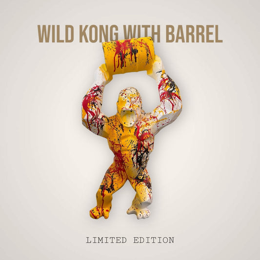 Kong with barrel